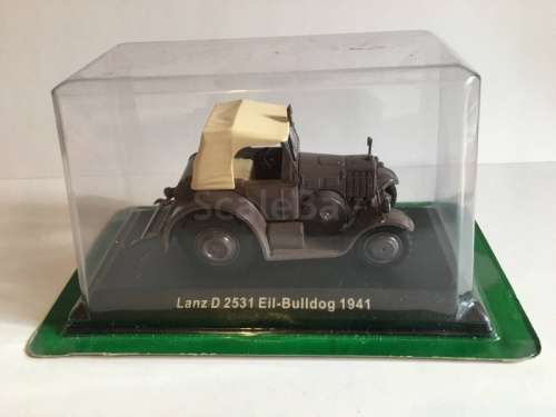 Lanz D2531 Eil-Bulldog Tractor 1941 brown 1/43 Hachette/UH NEWinBlister 5794 instant wheels