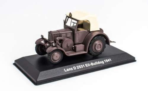 Lanz D2531 Eil-Bulldog Tractor 1941 brown 1/43 Hachette/UH NEWinBlister 5794 instant wheels