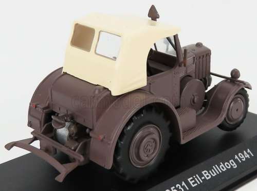 Lanz D2531 Eil-Bulldog Tractor 1941 brown 1/43 Hachette/UH NEWinBlister 5794 instant wheels