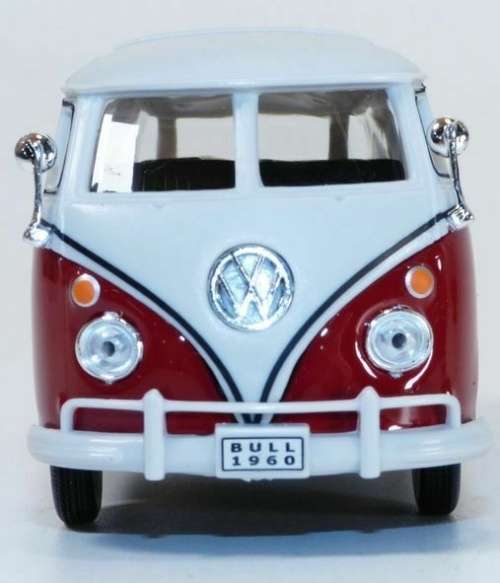 Volkswagen T1 Samba Bus 1962 dark-red 1/43 Cararama NEW+boxed  #5807 instant wheels