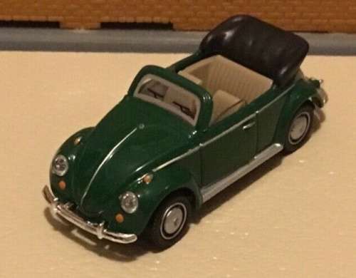 Volkswagen Beetle Cabriolet 1961 green 1/72 Schuco NEW+boxed  #7202 instant wheels