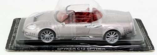Spyker C12 Spyder 2008 silver 1/43 IXO/Altaya NEWinBlister #5813 instant wheels