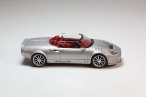 Spyker C12 Spyder 2008 silver 1/43 IXO/Altaya NEWinBlister #5813 instant wheels