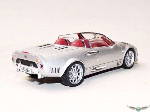 Spyker C12 Spyder 2008 silver 1/43 IXO/Altaya NEWinBlister #5813 instant wheels