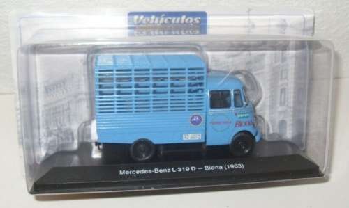 Mercedes-Benz L-319D truck 1952 blue 1/43 IXO/Altaya NEWinBlister  #5815 instant wheels