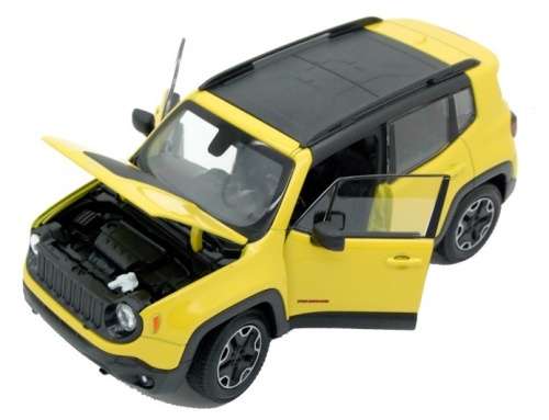 Jeep Renegade Trailhawk 2019 yellow 1:24 Welly NEW+boxed  #2180 instant wheels