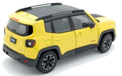 Jeep Renegade Trailhawk 2019 yellow 1:24 Welly NEW+boxed  #2180 instant wheels