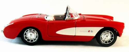 Chevrolet Corvette 1957 red+white 1:24 Welly NEW+boxed  #2238 instant wheels