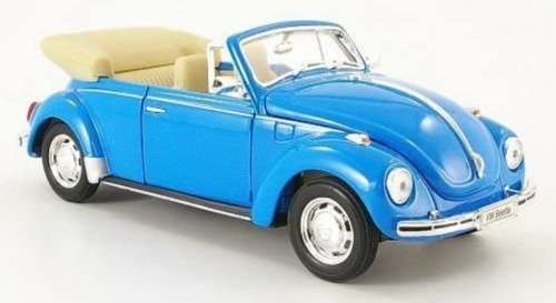 Volkswagen Beetle Cabriolet 1959 lt.blue 1:24 Welly NEW+boxed  #2332 instant wheels