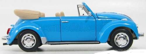 Volkswagen Beetle Cabriolet 1959 lt.blue 1:24 Welly NEW+boxed  #2332 instant wheels