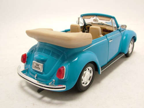 Volkswagen Beetle Cabriolet 1959 lt.blue 1:24 Welly NEW+boxed  #2332 instant wheels