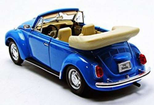 Volkswagen Beetle Cabriolet 1959 lt.blue 1:24 Welly NEW+boxed  #2332 instant wheels