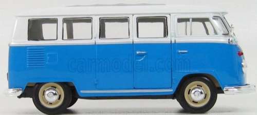 Volkswagen T1 Kombibus 1962 lt.blue+white 1:24 Welly NEW+boxed  #2334 instant wheels