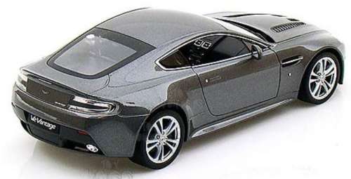 Aston Martin V12 Vantage 2010 dk.silver 1:24 Welly NEW+boxed  #2336 instant wheels