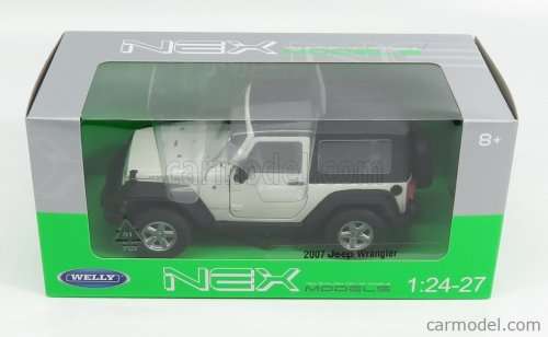 Jeep Wrangler Rubicon 2007 white 1:24 Welly NEW+boxed  #2337 instant wheels