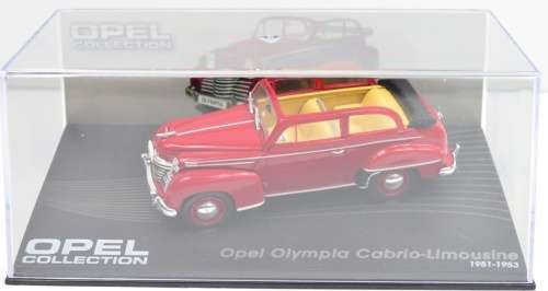 Opel Olympia Cabriolet Limousine 1951 red 1/43 IXO NEW+boxed  #4618 instant wheels