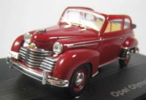 Opel Olympia Cabriolet Limousine 1951 red 1/43 IXO NEW+boxed  #4618 instant wheels
