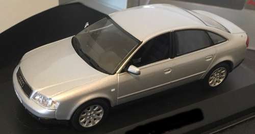 Audi A6 C5 2005 silver 1/43 Minichamps NEW+showcased  #5018 instant wheels