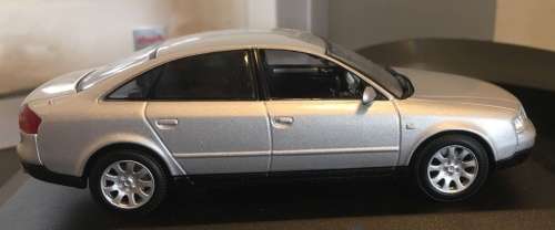 Audi A6 C5 2005 silver 1/43 Minichamps NEW+showcased  #5018 instant wheels