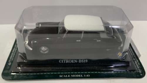 Citroen DS19 1963 black+white 1/43 IXO/DelPrado NEWinBlister  #5257 instant wheels