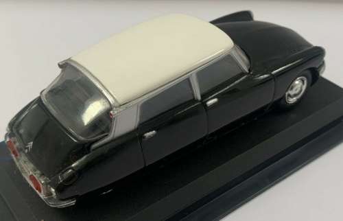 Citroen DS19 1963 black+white 1/43 IXO/DelPrado NEWinBlister  #5257 instant wheels