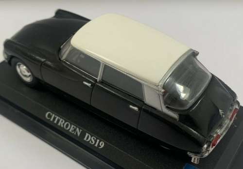 Citroen DS19 1963 black+white 1/43 IXO/DelPrado NEWinBlister  #5257 instant wheels