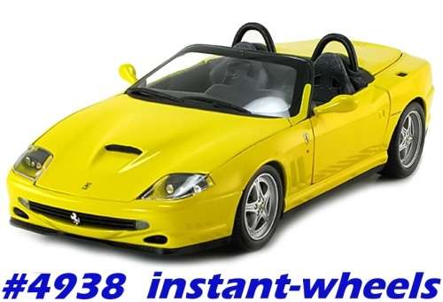 Ferrari 550 Barchetta 2000 yellow 1/43 IXO NEW+boxed  #4938 instant wheels