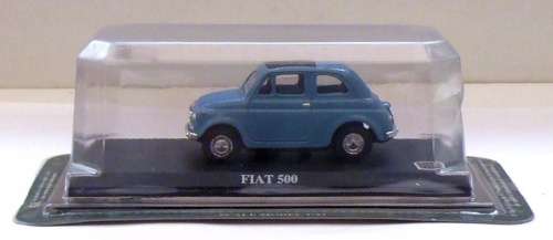 Fiat 500 1957 blue 1/43 IXO NEWinBlister  #4140 instant wheels