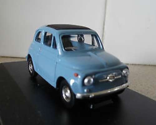 Fiat 500 1957 blue 1/43 IXO NEWinBlister  #4140 instant wheels