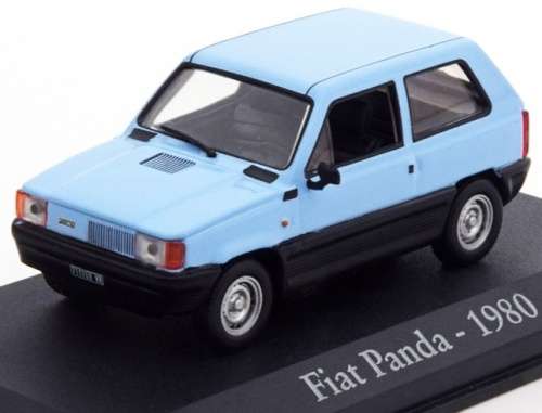 Fiat Panda 45 1980 blue+black 1/43 IXO NEW+showcased  #4145 instant wheels