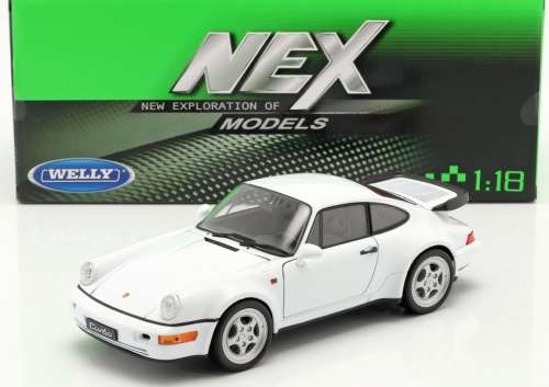 Porsche 911 turbo (964) 2009 white 1-18 Welly NEW+boxed  #8008 instant wheels