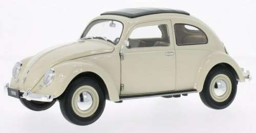 Volkswagen Beetle 1950 split rear window beige 1:18 Welly NEW+boxed   #8056 instant wheels