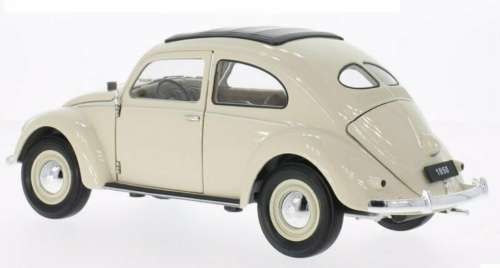 Volkswagen Beetle 1950 split rear window beige 1:18 Welly NEW+boxed   #8056 instant wheels