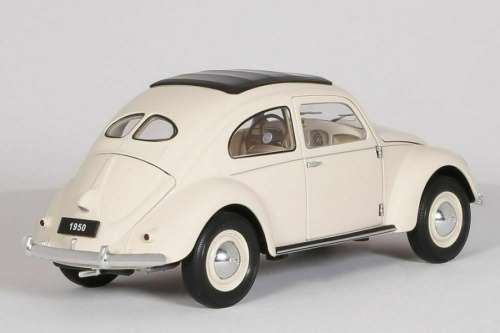 Volkswagen Beetle 1950 split rear window beige 1:18 Welly NEW+boxed   #8056 instant wheels