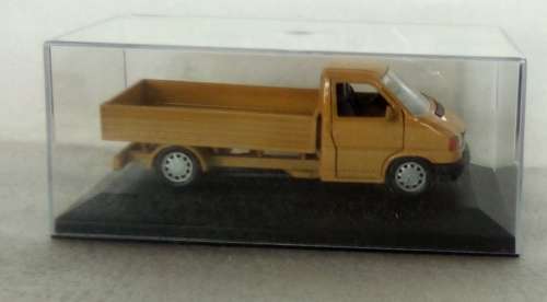 Volkswagen Transporter T4 Flatbed 2001 lt.brown 1:43 Herpa-GAMA NEW+boxed #5832 instant wheels