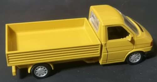 Volkswagen Transporter T4 Flatbed 2001 lt.brown 1:43 Herpa-GAMA NEW+boxed #5832 instant wheels