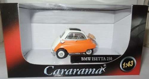 BMW Isetta 250 1955 orange 1:43 Cararama NEW+boxed #5841 instant wheels