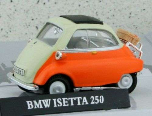 BMW Isetta 250 1955 orange 1:43 Cararama NEW+boxed #5841 instant wheels