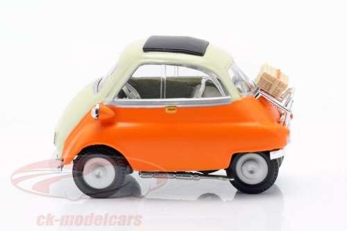 BMW Isetta 250 1955 orange 1:43 Cararama NEW+boxed #5841 instant wheels