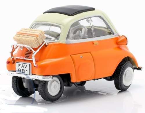 BMW Isetta 250 1955 orange 1:43 Cararama NEW+boxed #5841 instant wheels