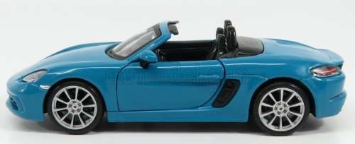 Porsche 718 Boxster (982) 2016 light-blue 1:24 Bburago NEW+boxed  #2341 instant wheels