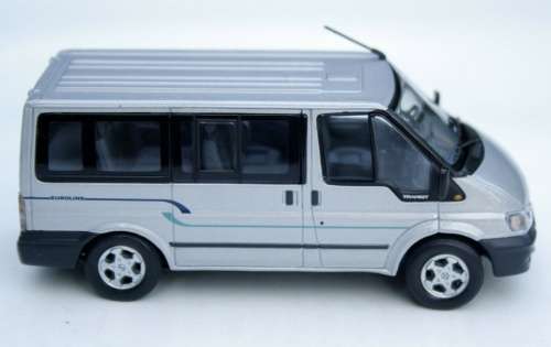 Ford Transit Bus Euroline 2000 silver 1:43 I-Minichamps NEW+boxed   #5845 instant wheels