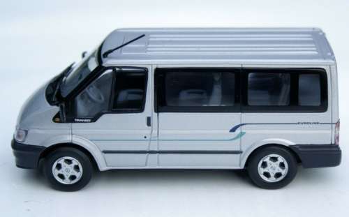 Ford Transit Bus Euroline 2000 silver 1:43 I-Minichamps NEW+boxed   #5845 instant wheels