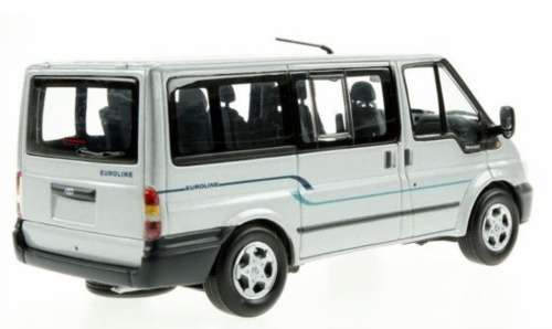 Ford Transit Bus Euroline 2000 silver 1:43 I-Minichamps NEW+boxed   #5845 instant wheels