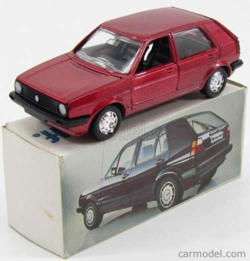 Volkswagen Golf Mk.II 1976 red-metallic 1:43 Schabak NEW+boxed #5849 instant wheels