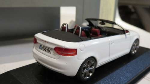 Audi A3 Cabriolet 2007 white 1/43 Minichamps Audi DlrEdn NEW+boxed   #5853 instant wheels
