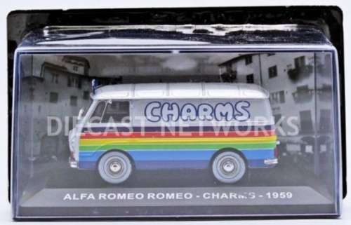Alfa Romeo ROMEO CHARMS Van 1959 silver 1:43 IXO NEW+boxed  #5854 instant wheels