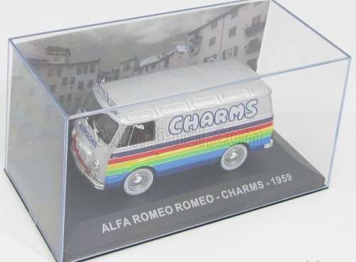 Alfa Romeo ROMEO CHARMS Van 1959 silver 1:43 IXO NEW+boxed  #5854 instant wheels