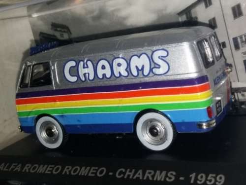 Alfa Romeo ROMEO CHARMS Van 1959 silver 1:43 IXO NEW+boxed  #5854 instant wheels