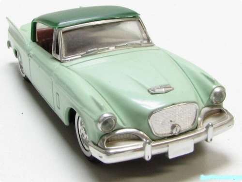 Studebaker Silver Hawk 1950 lt.+dk.green 1:43 Solido NEW+showcased   #5860 instant wheels
